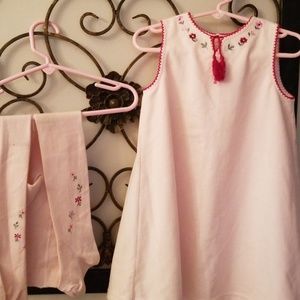 Pink dress ,with Tight to match